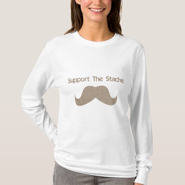 Support The Stache T-Shirt (Front)