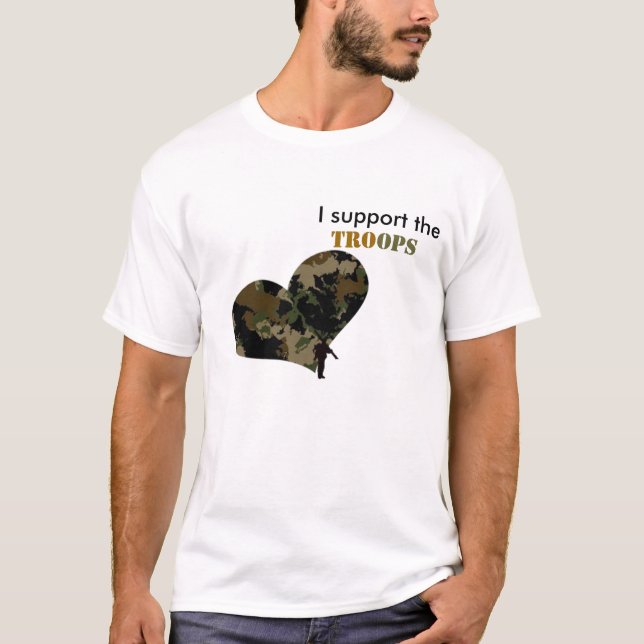 support the troops T-Shirt (Front)