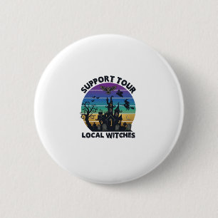 Support Tour Local Witches Halloween Haunted House 6 Cm Round Badge