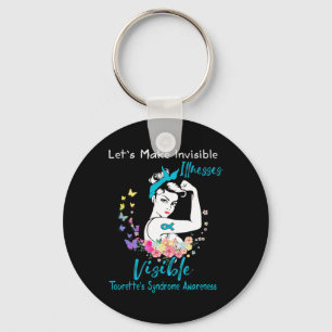 Support Tourette's Syndrome Awareness Key Ring