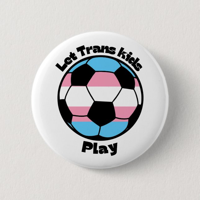 Support Trans Athletes - Soccer 6 Cm Round Badge (Front)