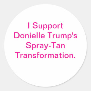Support Trans Trump Comic Art Hankamer Artjunkhaus Classic Round Sticker
