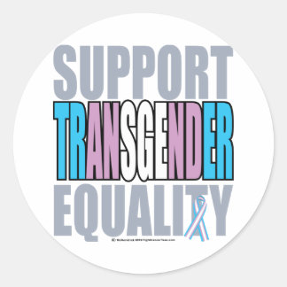 Support Transgender Equality Classic Round Sticker