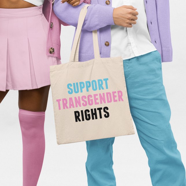 Support Transgender Rights Tote Bag (Creator Uploaded)