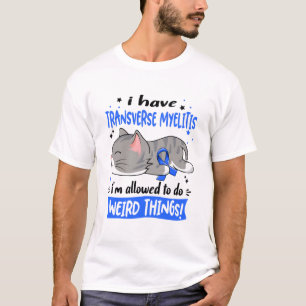 Support Transverse Myelitis Awareness Ribbon Gifts T-Shirt