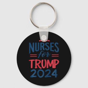 Support Trump 2024 Re-election Nurses For Trump 20 Key Ring