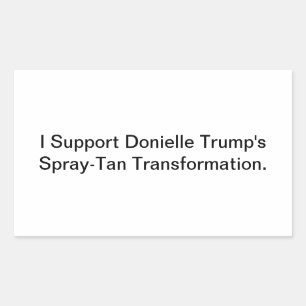 Support Trump Transformation Hankamer Artjunkhaus Rectangular Sticker