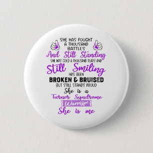 Support Turner Syndrome Warrior Gifts 6 Cm Round Badge