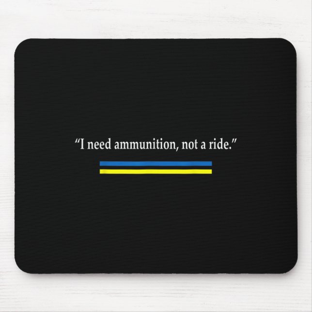 Support Ukraine 1  Mouse Pad (Front)