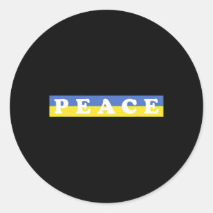 Support Ukraine And Peace In The World With Ukrain Classic Round Sticker