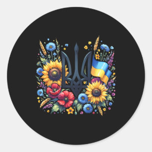 Support Ukraine  Classic Round Sticker