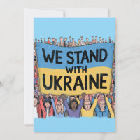 Support Ukraine Crowd Design, Unity and Freedom