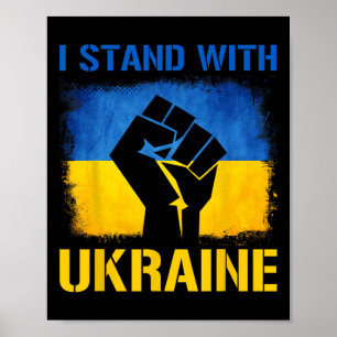 Support Ukraine Flag I Stand With Ukraine  Poster