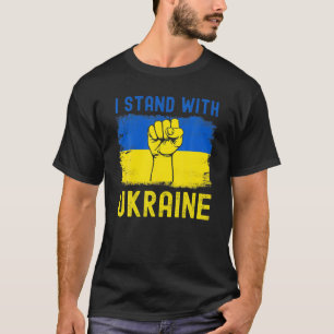 Support Ukraine Flag I Stand With Ukraine T-Shirt