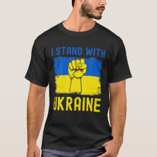 Support Ukraine Flag I Stand With Ukraine T-Shirt
