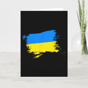 Support Ukraine Flag Ukrainian Pride Heart Ukraine Card