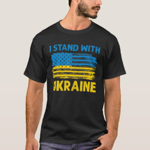Support Ukraine I Stand With Ukraine American Ukra T-Shirt