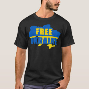 Support Ukraine I Stand With Ukraine Flag T-Shirt