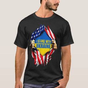 Support Ukraine I Stand With Ukraine Flag T-Shirt