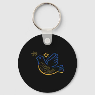 Support Ukraine I Stand With Ukraine Key Ring