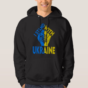 Support Ukraine I Stand With Ukraine Ukrainian Fla Hoodie
