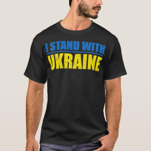 Support Ukraine I Stand With Ukraine Ukrainian Fla T-Shirt