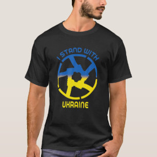 Support Ukraine I Stand With Ukraine Ukrainian Fla T-Shirt