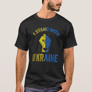 Support Ukraine I Stand With Ukraine Ukrainian Fla T-Shirt