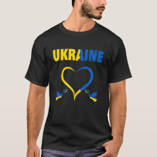Support Ukraine I Stand With Ukraine Ukrainian Fla T-Shirt