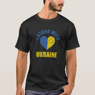 Support Ukraine I Stand With Ukraine Ukrainian Fla T-Shirt