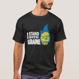 Support Ukraine I Stand With Ukraine Ukrainian Fla T-Shirt