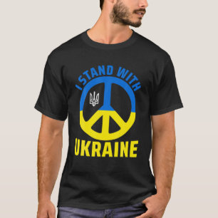 Support Ukraine I Stand With Ukraine Ukrainian Fla T-Shirt