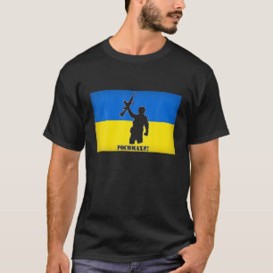 Support Ukraine I Stand With Ukraine Ukrainian Fla T-Shirt
