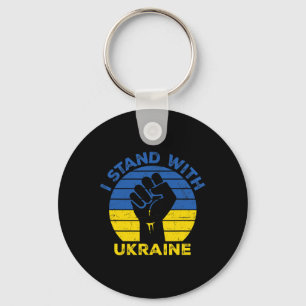Support Ukraine I Stand With Ukraine Ukrainianflag Key Ring