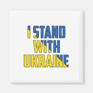 Support Ukraine I Stand With Ukraine Ukrainianflag Magnet
