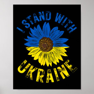 Support Ukraine I Stand With Ukrainian Flag Slava Poster