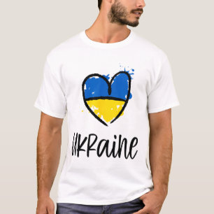 Support Ukraine I Stand With Ukrainian Flag Slava T-Shirt