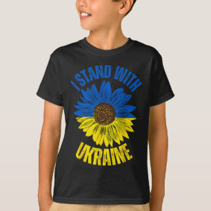 Support Ukraine I Stand With Ukrainian Flag Slava  T-Shirt