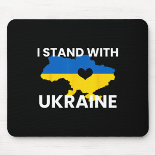 Support Ukraine Map Heart Stand Together Ukraine S Mouse Pad