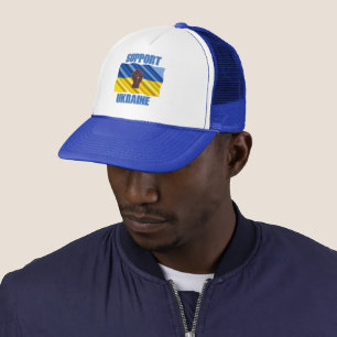 Support Ukraine - Peace & Love for Ukraine Trucker Hat