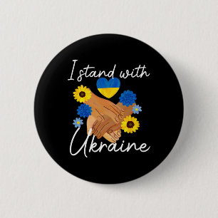 Support Ukraine Peace Unity Ukraine Hope Awareness 6 Cm Round Badge