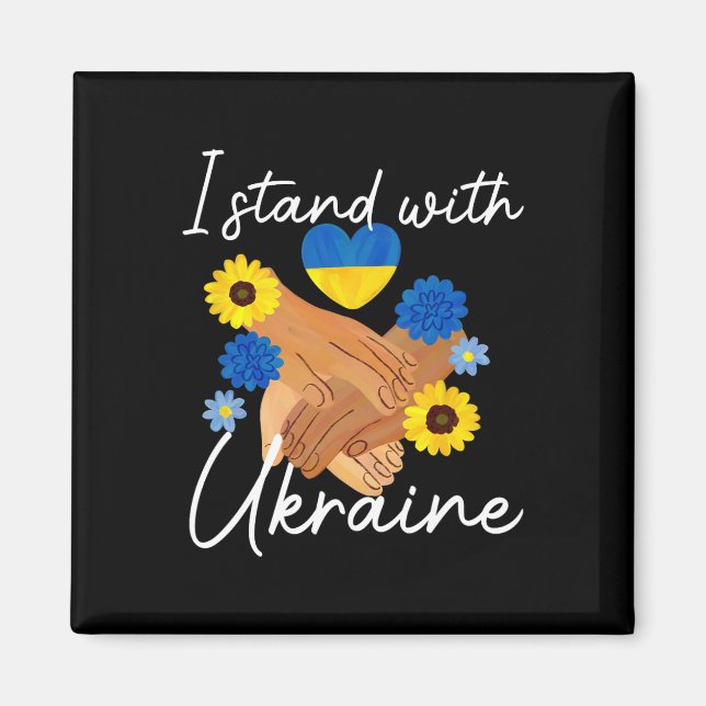 Support Ukraine Peace Unity Ukraine Hope Awareness Magnet (Front)