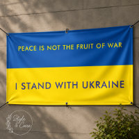 Support Ukraine Personalised Patriotic Flag Banner