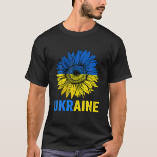 Support Ukraine Stand With Ukraine Ukrainian Flag T-Shirt