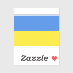 Support Ukraine Sticker Ukrainian Flag