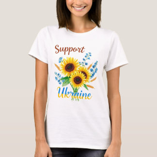 Support Ukraine Sunflower T-Shirt
