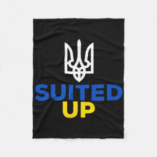 Support Ukraine This Is My Suit Ukrainian Flag Sui Fleece Blanket