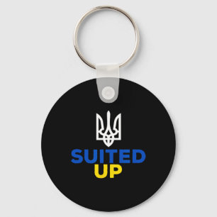 Support Ukraine This Is My Suit Ukrainian Flag Sui Key Ring