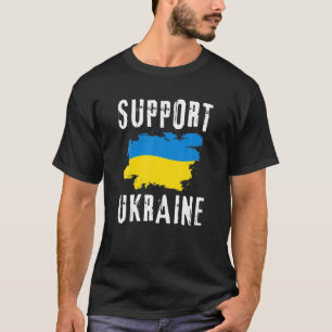 Support Ukraine Ukrainian Flag Pride Vintage Men W T-Shirt