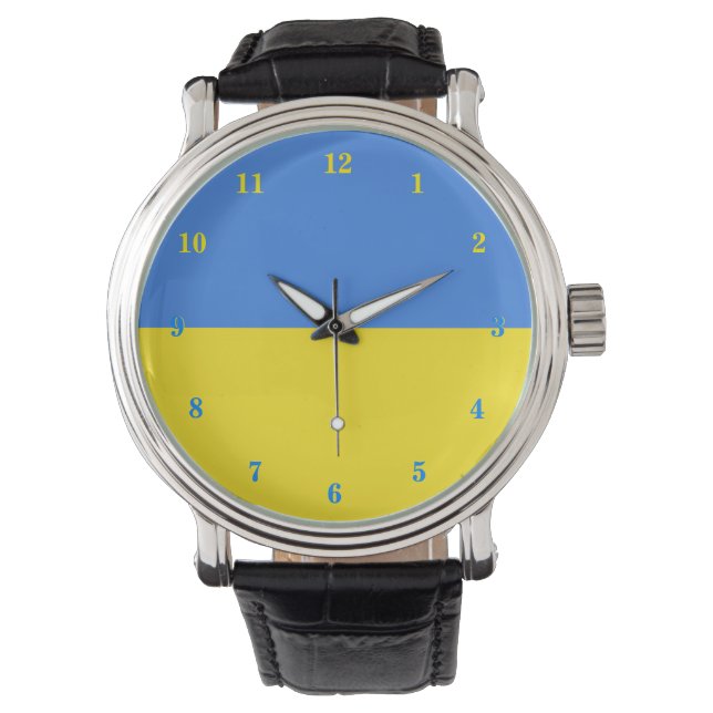 Support Ukraine Watch Ukrainian Flag (Front)